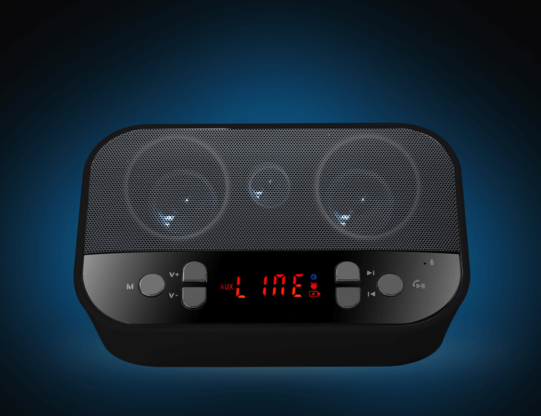 qisheng/奇声m5蓝牙音箱你便携车载插卡收音机闹钟音响mp3播放器