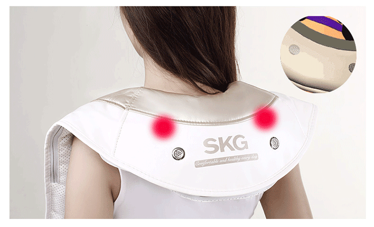 skg 按摩披肩 正品敲敲乐颈肩颈椎捶打按摩器 颈肩乐捶背颈部腰部