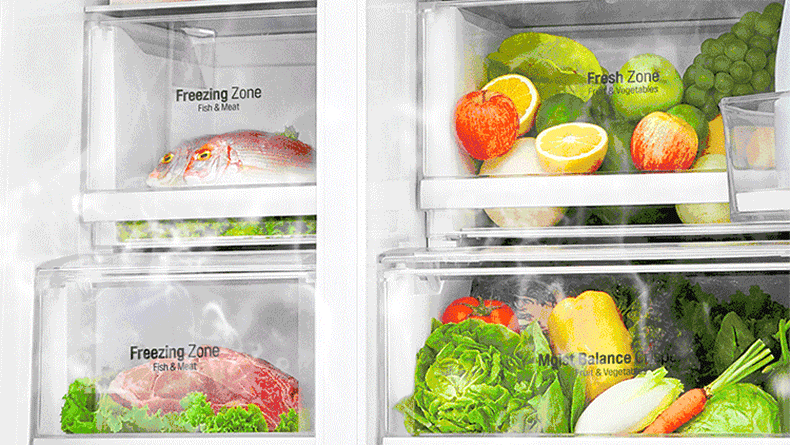 自营 lg冰箱gr-b2471jks 628升对开门 线性变频压缩机 大容量 风冷