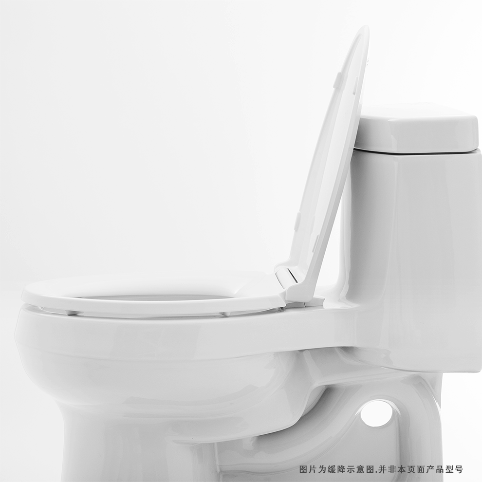 科勒(kohler)马桶 座便器五级旋风绿能连体坐便器马桶缓降盖板5171t