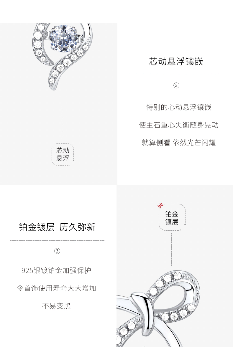 mymiss时尚吊坠/项链mn-0615 mymiss蝴蝶结吊坠锁骨链