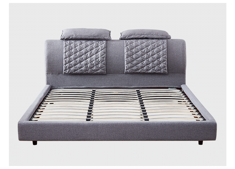 【爆】全友家私布艺床简约现代主卧软床1.