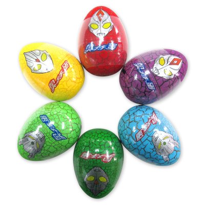 添乐卡通王糖果奥特蛋巧克力豆奥特曼儿童玩具糖果6个装60g休闲零食