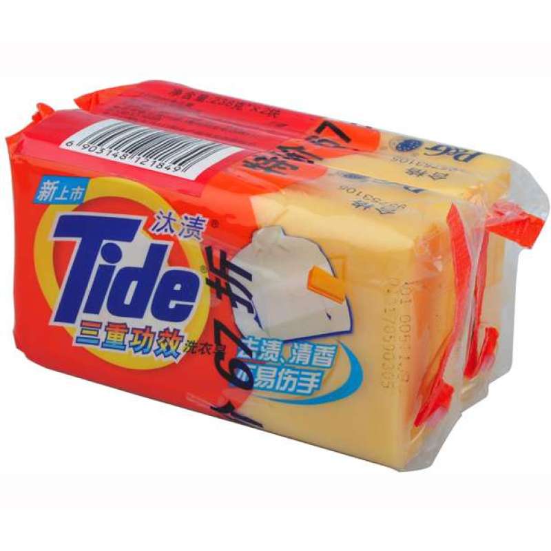 汰渍三重功效洗衣皂特价67折优惠装(238g*2)