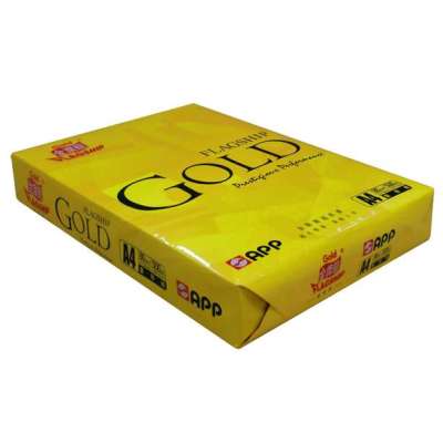 app(金光)金旗舰超质感80克a4复印纸(5包/箱)