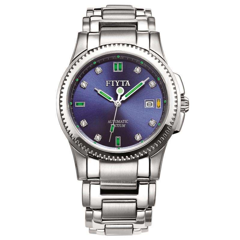 飞亚达芯动系列男士蓝色机械手表ga8040.