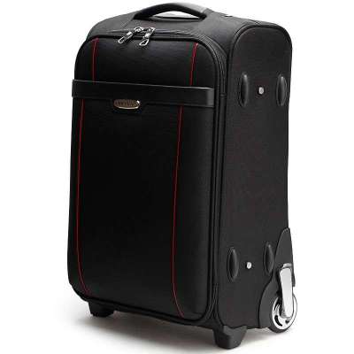 万里马20寸单向轮复古男女拉杆箱登机箱12032120086黑色
