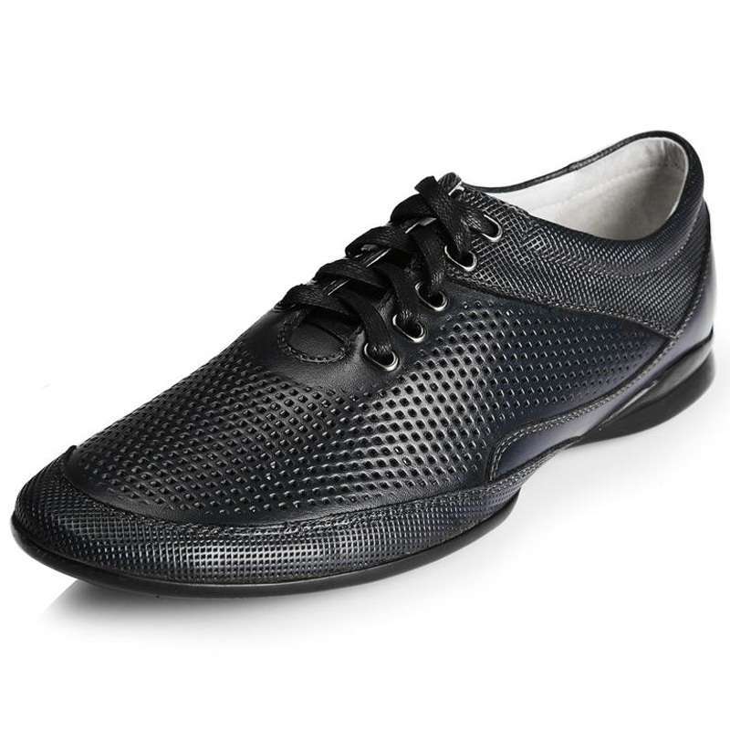 ceen策恩冰度-奥兰度夏天镂空透气休闲皮鞋x0015 深蓝色 44码