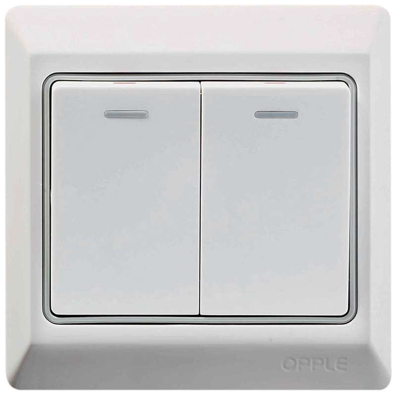 欧普86型电工致美 开关二开单控p051621a