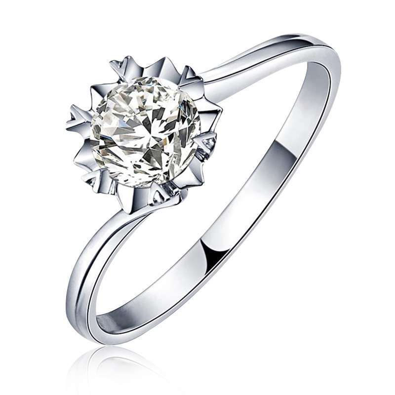 蒂尔凯斯dearkiss18k白金021克拉siij钻石女款戒指旋转之情