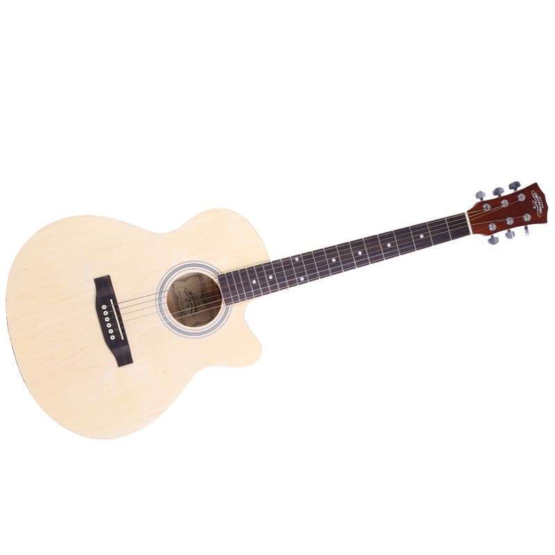 caravan马帮40寸民谣吉他hs-4010 全椴木 玫瑰木指板 半封闭准 木色