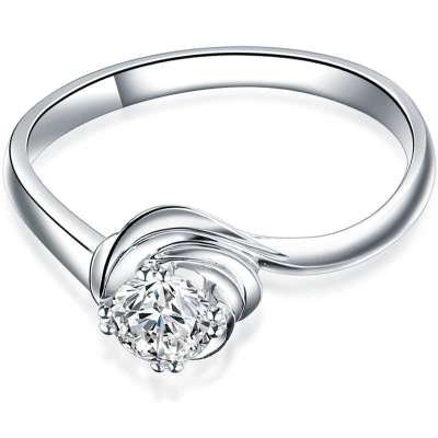 钟表/珠宝/礼品 首饰 戒指 钻石快线今生缘-白18k金钻石女戒v7019jg