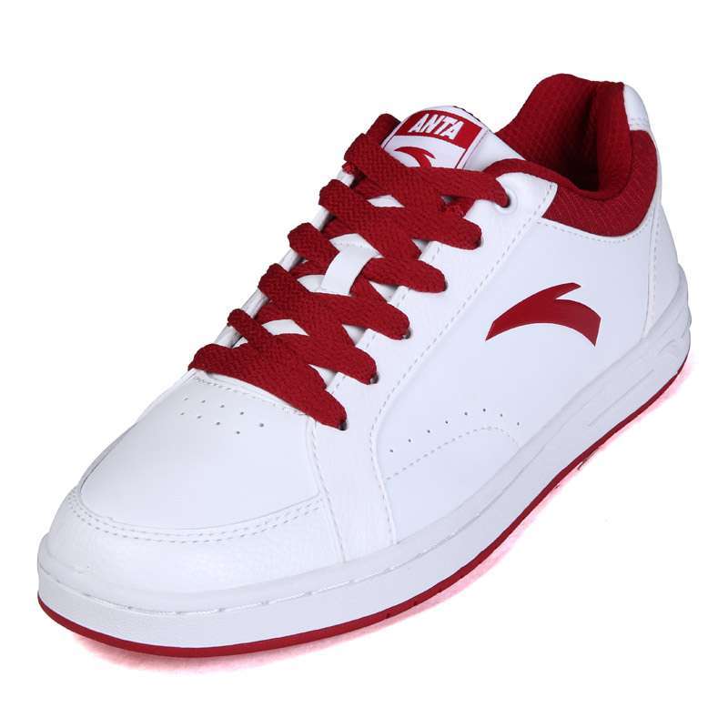 安踏(anta)运动休闲鞋 安踏 男款 板鞋 91248076 安踏白/亮酒红 40