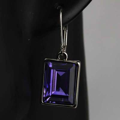 禾场 奥地利进口水晶 魔镜时尚百搭耳钉