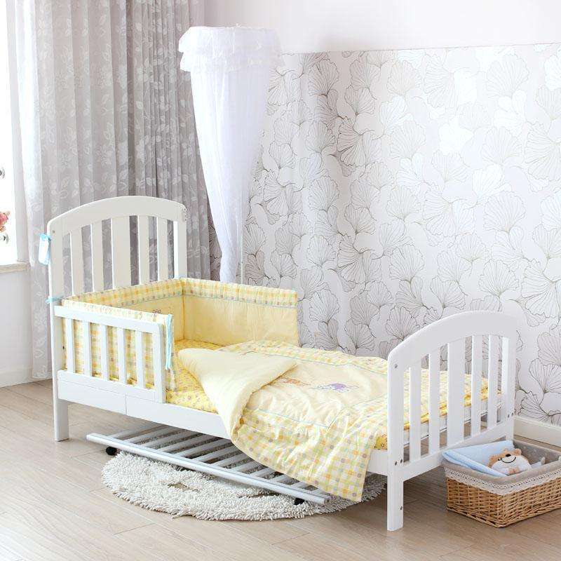 斯塔瑞-艾瑞克高档多功能松木白色婴儿床