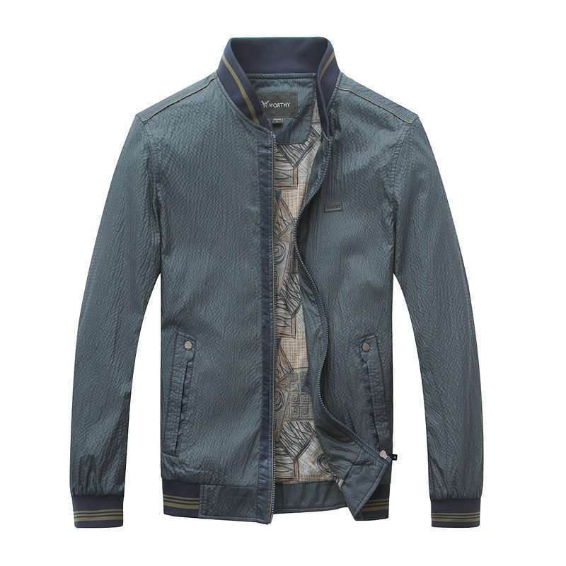 九鹿王男装新款男士外套春秋装商务休闲夹克n2qj153 深蓝 175/92a