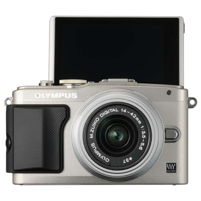 奥林巴斯 数码微单 epl6-1442-2rk(c)银色机身 银色镜头(slv/slv) 8g