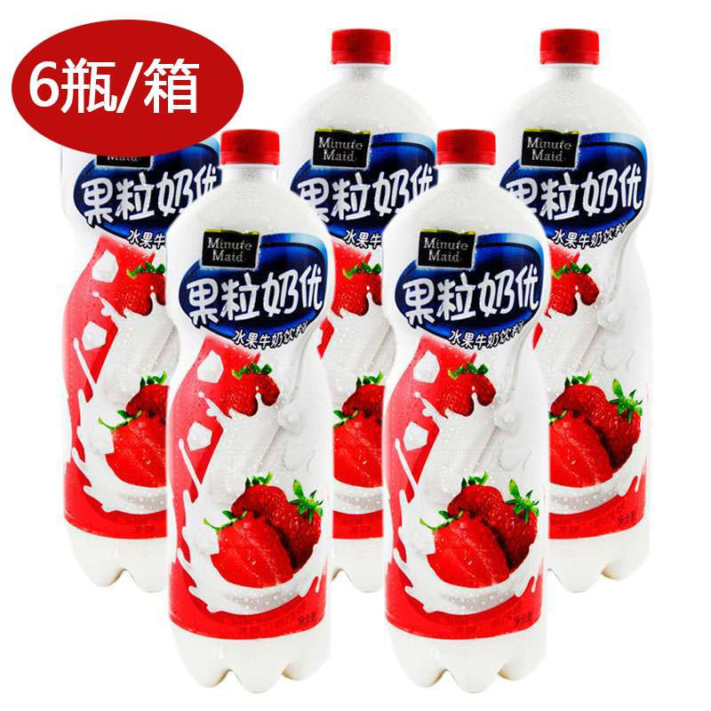 美汁源果粒奶优草莓1.25l*6