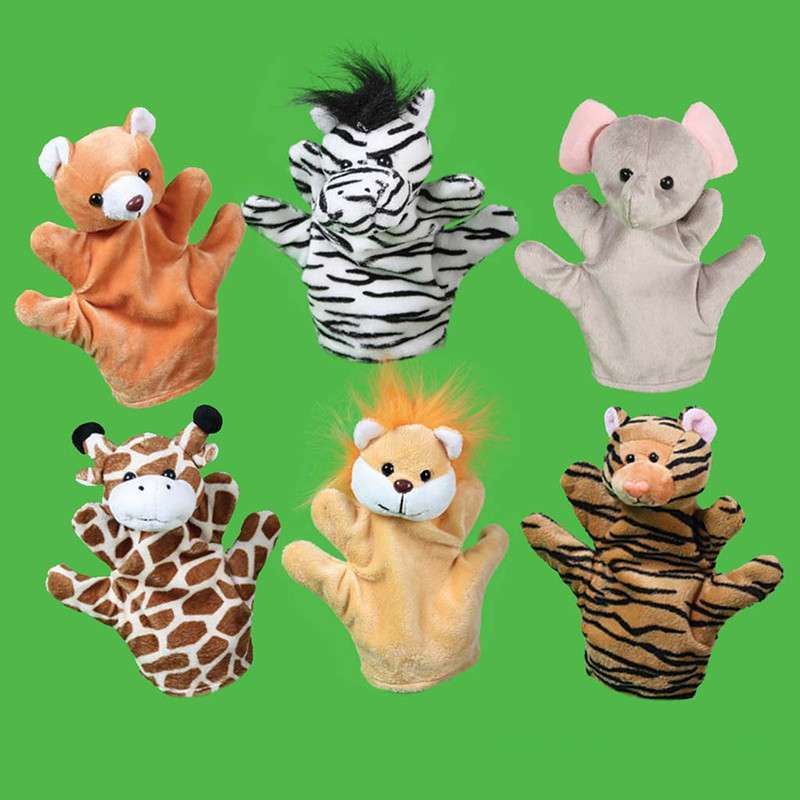 dms大贸商 森林动物手偶组合 毛绒手偶玩具 6个一套-ct10001 (商品