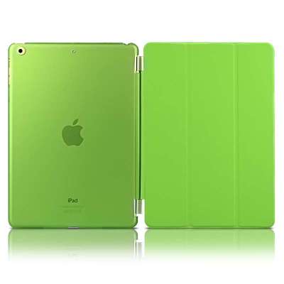 air保护套 超薄皮套 ipad5保护套 苹果5皮套 air套 休眠配件 绿色(后