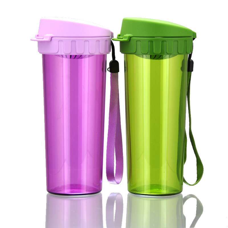 特百惠tupperware水杯随心杯茶韵组合2件套 500ml 500ml 熏紫 苔绿