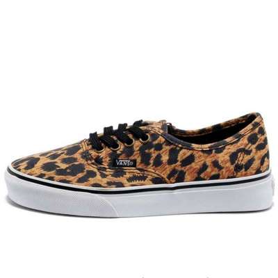 vans/万斯 豹纹黄 韩版 女鞋帆布潮鞋v35 棕色 38码