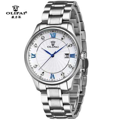 瑞士olipai欧力派手表正品男表全钢商务休闲超薄男士手表jt9027