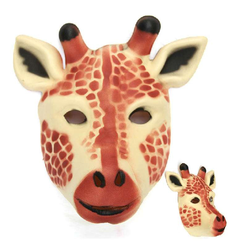 化装舞会 节目表演装饰 动物面具 eva泡沫环保面具 长颈鹿面具