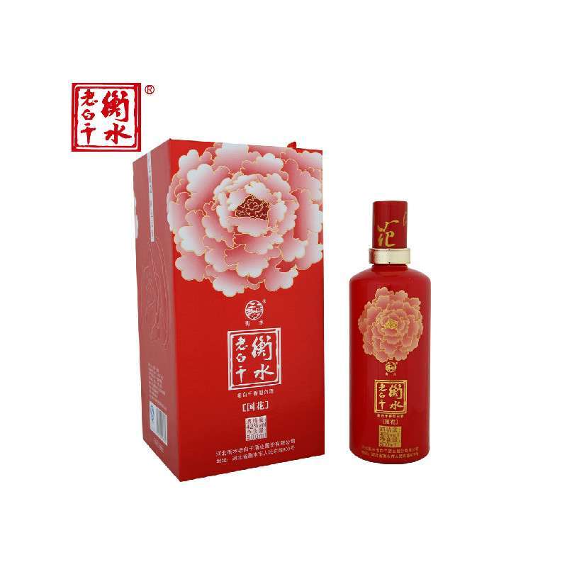 白酒 衡水老白干 国花(粉牡丹 500ml 42度 1瓶装