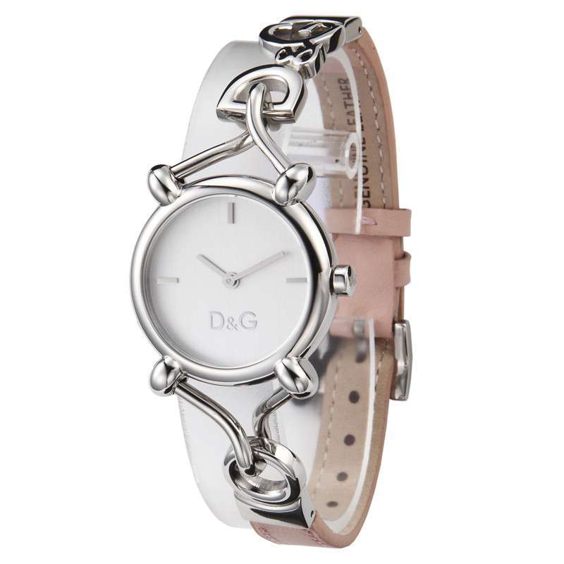 杜嘉班纳d&g女表时尚复古女士手表时装腕表粉色皮带dw0497