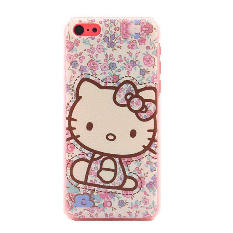 iphone5c手机壳 iphone5c波点彩虹纹保护套 苹果 iphone5c手机套 凯蒂