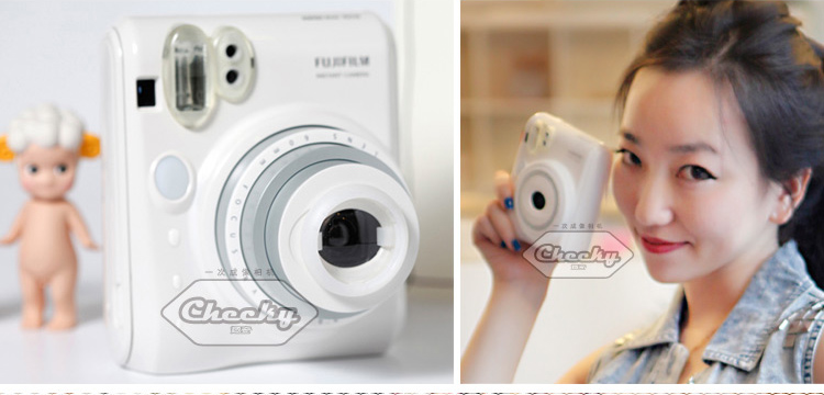 instax拍立得mini50s 富士(fujifilm)趣奇(checky)instax mini50白