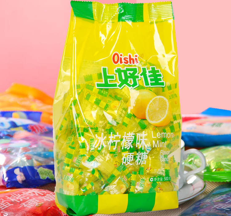 上好佳水果硬糖喜糖500g提子味1袋