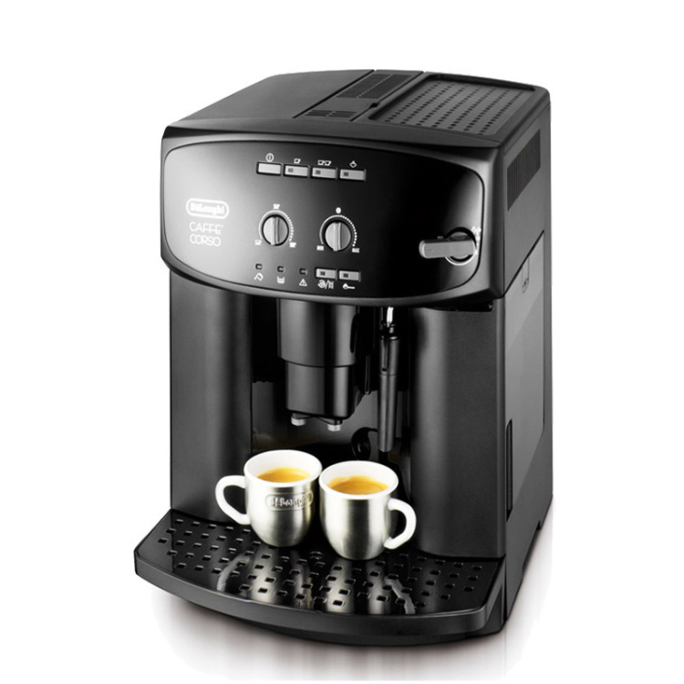 德龙(DeLonghi) ESAM2600 全自动咖啡机 意式家用咖啡机蒸汽式自动打奶泡豆粉两用原装进口