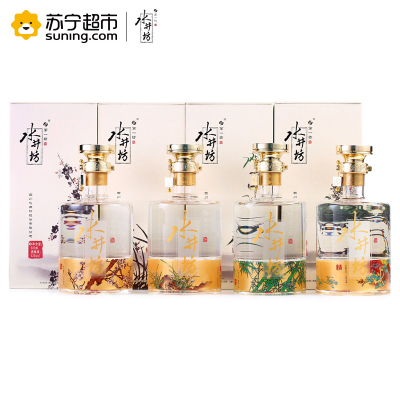 水井坊酒 梅兰竹菊 600ml*4盒 浓香型白酒 52度