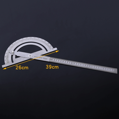 万向角度尺多功能量角器测量仪直角尺不锈钢木工高精度刻度工业级(38e)_0