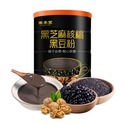 固本堂黑芝麻核桃黑豆粉600g