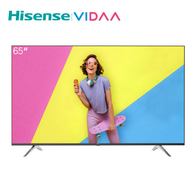 VIDAA 65V1F 65英寸 海信(Hisense) 4K超高清 网络AI智能语音 全面屏 液晶平板电视机