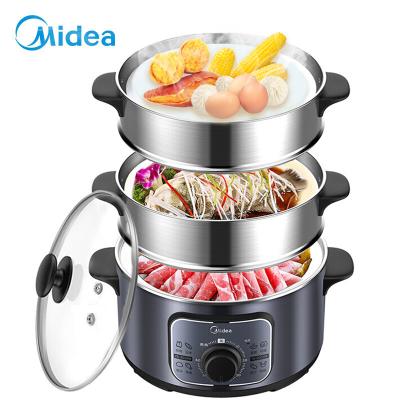 美的(Midea) 电蒸锅 ZG26Easy401 智能定时烹饪 蒸煮焖炖涮，一机多能 10L