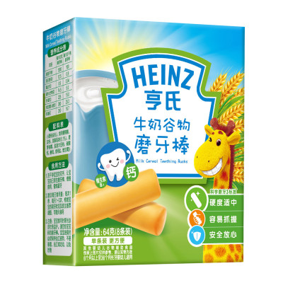 Heinz亨氏牛奶谷物磨牙棒64g