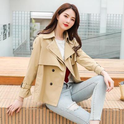 情娇婷 休闲短款风衣