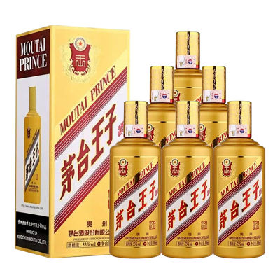 贵州茅台 王子酒（金王子） 53度500ml*6 整箱装 酱香型白酒