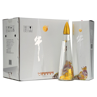 牛栏山 牛角尖 43度 500ml*6瓶 白酒 整箱装