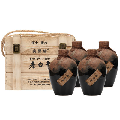 义庆隆 老白干67度500ml*4瓶木盒装