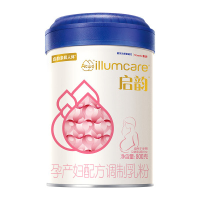 惠氏启韵（Wyeth illumcare）孕妇奶粉 孕产妇配方 孕妈奶粉（孕期哺乳期适用）800g