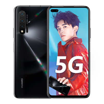 华为(HUAWEI)nova6 5G 全网通 8GB+128GB 亮黑色 前置广角双摄 移动联通电信5G手机