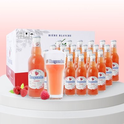 福佳(Hoegaarden) 比利时风味 玫瑰红啤酒 248ML*24瓶 整箱装