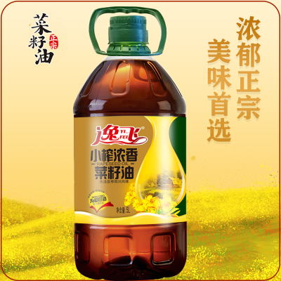 逸飞 小榨浓香菜籽油 5L 非转基因 四川风味