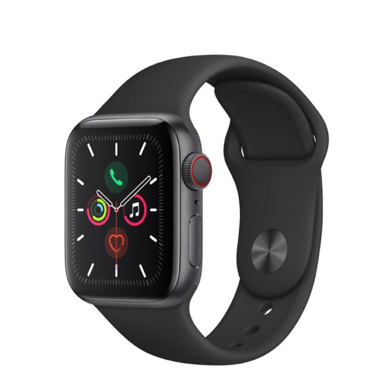 Apple Watch Series5 44mm（GPS+蜂窝款 深空灰色铝金属表壳 黑色运动型表带）