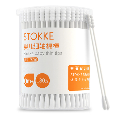 STOKKE婴儿细轴棉棒180支 F5001